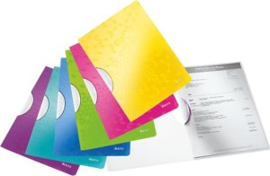 Leitz Skoroszyt z klipsem Leitz Wow A4 30k, ŻÓŁTY 3