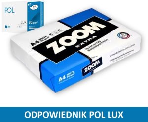 Zoom Papier ksero ZOOM Extra A4/80g biały (500) alternatywa POL LUX, POLLUX 1