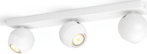 Lampa sufitowa Signify Philips Hue White Amb. Buckram Spot 3 flg. weiß 3x350lm DS 1