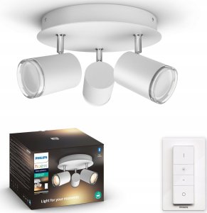 Lampa sufitowa Signify Philips Hue White Amb.Adore Spot Rondell 3flg weiß 3x350lm DS 1