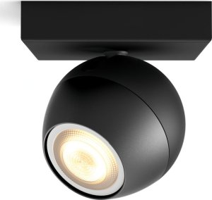 Lampa sufitowa Signify Philips Hue White Amb. Buckram Spot 1flg schwarz 350lm Erw 1