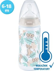 NUK 418719 BUTELKA 300ML WSKAŹNIK TEMPERATURY DISNEY KRÓL LEW 528553, 741764 1