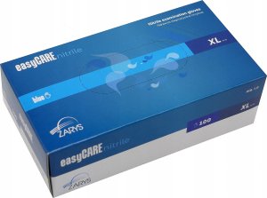 EasyCare Zarys easyCARE - Rękawiczki diagnostyczne, nitrylowe, bezpudrowe, niebieskie - XL 1