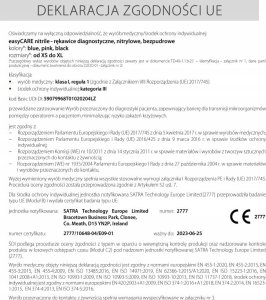 EasyCare Zarys easyCARE - Rękawiczki diagnostyczne, nitrylowe, bezpudrowe, niebieskie - XL 26