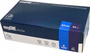 EasyCare Zarys easyCARE - Rękawiczki diagnostyczne, nitrylowe, bezpudrowe, niebieskie - XL 3