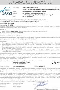 EasyCare Zarys easyCARE - Rękawiczki diagnostyczne, nitrylowe, bezpudrowe, niebieskie - XL 36