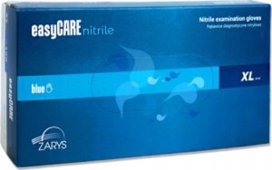 EasyCare Zarys easyCARE - Rękawiczki diagnostyczne, nitrylowe, bezpudrowe, niebieskie - XL 37