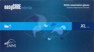 EasyCare Zarys easyCARE - Rękawiczki diagnostyczne, nitrylowe, bezpudrowe, niebieskie - XL 4
