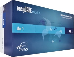 EasyCare Zarys easyCARE - Rękawiczki diagnostyczne, nitrylowe, bezpudrowe, niebieskie - XL 8