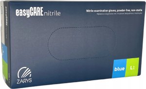 EasyCare Zarys easyCARE - Rękawiczki diagnostyczne, nitrylowe, bezpudrowe, niebieskie - L 4