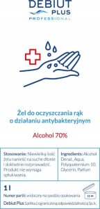 Debiut Plus Professional D5 Strong - Preparat do mycia silnie zabrudzonych powierzchni - 1 l 3