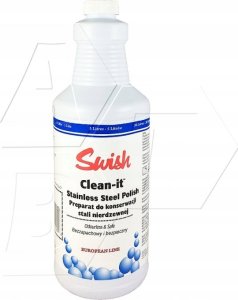 Swish STAINLESS STEEL POLISH clean-it - 1L, środek nabłyszczający oraz konserwujący powierzchnie z stali nierdzewnej na bazie olejku, bezzapachowy 1