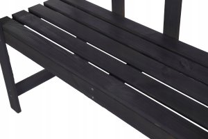 Wamar-Sosenka Drewniana ławka ogrodowa z oparciem LG01 Szara Drewno sosnowe 2