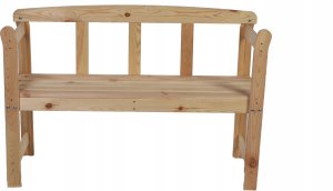 Wamar-Sosenka Drewniana ławka ogrodowa z oparkiem LG01 Drewno sosnowe 2