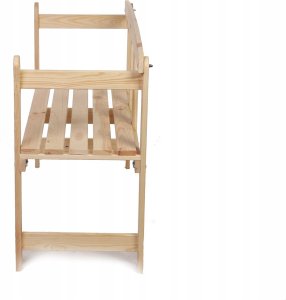 Wamar-Sosenka Drewniana ławka ogrodowa z oparkiem LG01 Drewno sosnowe 3