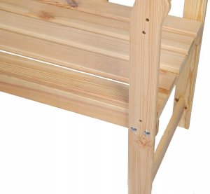 Wamar-Sosenka Drewniana ławka ogrodowa z oparkiem LG01 Drewno sosnowe 4
