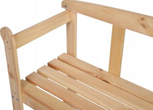 Wamar-Sosenka Drewniana ławka ogrodowa z oparkiem LG01 Drewno sosnowe 5