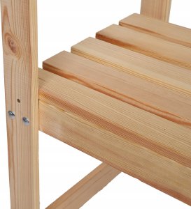 Wamar-Sosenka Drewniana ławka ogrodowa z oparkiem LG01 Drewno sosnowe 7