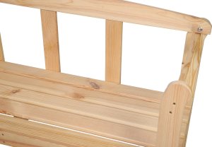 Wamar-Sosenka Drewniana ławka ogrodowa z oparkiem LG01 Drewno sosnowe 8