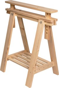 Wamar-Sosenka Regulowany koziołek do cięcia drewna podblatowy kobyłka Naturalny Drewno sosnowe 3