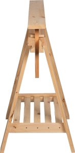 Wamar-Sosenka Regulowany koziołek do cięcia drewna podblatowy kobyłka Naturalny Drewno sosnowe 4