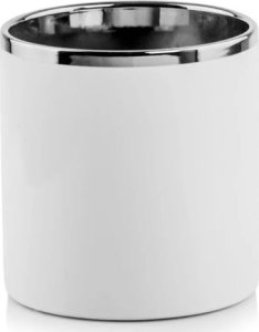 Polnix Osłonka ceramiczna biało-srebrna cylinder 23 cm 1