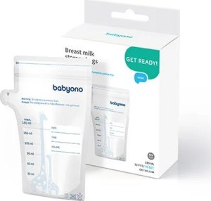 BabyOno 1084 WORECZKI 180ML DO PRZECHOWYWANIA POKARMU 30SZT 1