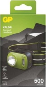 Latarka GP Ładowalna latarka czołowa, czołówka GP XPLOR PHR17 z wbudowanym akumulatorem 11