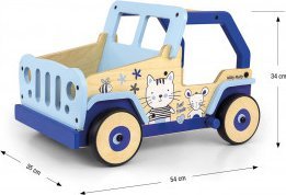 Milly Mally Zabawka Chodzik-Pchacz dla dzieci Explorer Cat and Mouse 5