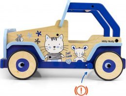 Milly Mally Zabawka Chodzik-Pchacz dla dzieci Explorer Cat and Mouse 6