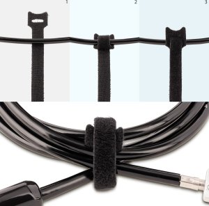 Organizer StarTech HOOK AND LOOP CABLE TIES 50PK 5