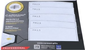 Carmani Kpl. 5 filtrów zamiennych do maseczkek PM 2,5 1