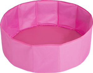 Selonis Suchy basen składany BS-100X z piłeczkami 6cm różowy: biały-szary-pudrowy róż 80x23/200piłek Zabawka basen tekstylny 3