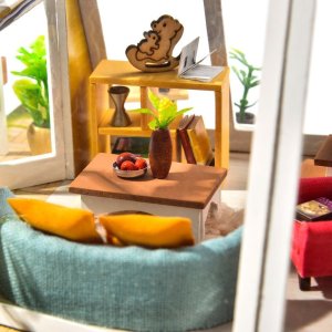 Nice Idea Składany Drewniany Model LED Peter's Dream Hut 13