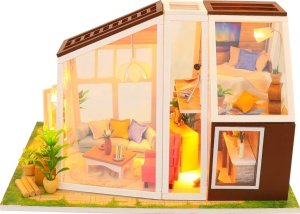 Nice Idea Składany Drewniany Model LED Peter's Dream Hut 7