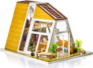 Nice Idea Składany Drewniany Model LED Peter's Dream Hut 9