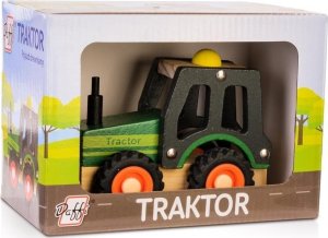 Daffi Drewniane auto z oponami - traktor 1