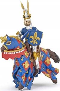 Figurka Papo Rycerz w niebieskiej szacie w lilie 2