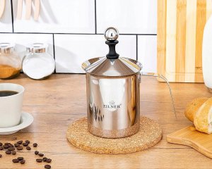 Zilner SPIENIACZ MLEKA ręczny UBIJAK Kubek Garnek 800ml 11