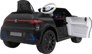 Mercedes Benz AMG EQA dla dzieci Czarny + Pilot + 5-punktowe pasy + EVA + Wyświetlacz MP3 + LED 7