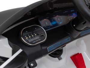 Mercedes Benz AMG EQA dla dzieci Biały + Pilot + 5-punktowe pasy + EVA + Wyświetlacz MP3 + LED 11