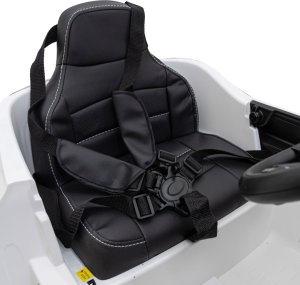 Mercedes Benz AMG EQA dla dzieci Biały + Pilot + 5-punktowe pasy + EVA + Wyświetlacz MP3 + LED 15