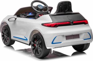 Mercedes Benz AMG EQA dla dzieci Biały + Pilot + 5-punktowe pasy + EVA + Wyświetlacz MP3 + LED 2