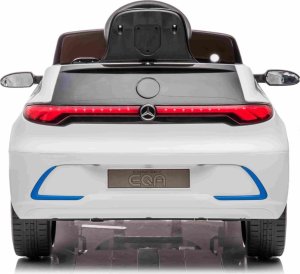 Mercedes Benz AMG EQA dla dzieci Biały + Pilot + 5-punktowe pasy + EVA + Wyświetlacz MP3 + LED 3