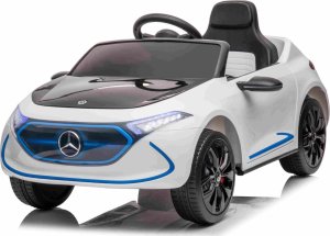 Mercedes Benz AMG EQA dla dzieci Biały + Pilot + 5-punktowe pasy + EVA + Wyświetlacz MP3 + LED 6