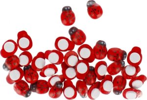 Craft with Fun Biedronki drewniane samoprzylepne 13mm 35szt 2
