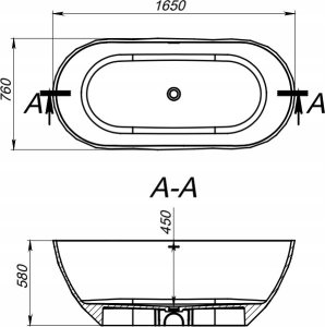 Wanna Miraggio Wanna wolnostojąca 165 x 76 cm SAPFIRE 10