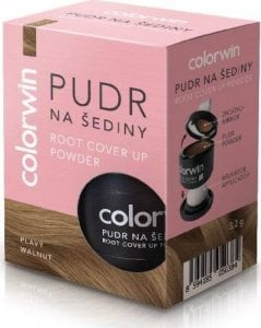 Colorwin Puder kryjący odrost i zwiększający objętość włosów Orzechowy 3.2g 1