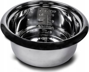 TurboTronic Elektryczny garnek do ryżu TurboTronic ryżowar gotowanie na parze poj. 1L moc 400w Czarny 5