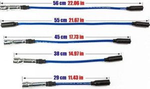 Powertec Przewody zapłonowe PowerTEC AUDI 80 VW GOLF JETTA PASSAT VENTO 84-99 Czerwone 2